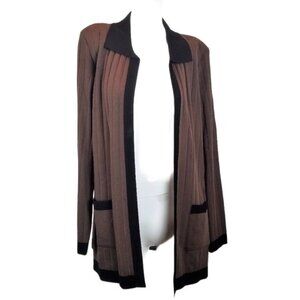 Misook Women's Long Sleeve Ribbed Cardigan Sweater – 2X